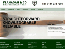 Tablet Screenshot of flanagansolicitors.com